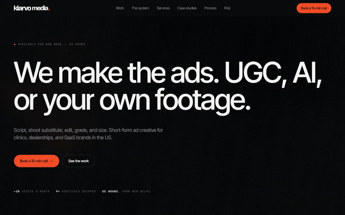 Klarvo Media website